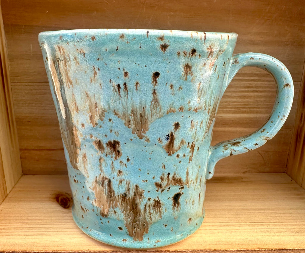 Rustic Turquoise Handmade Mug