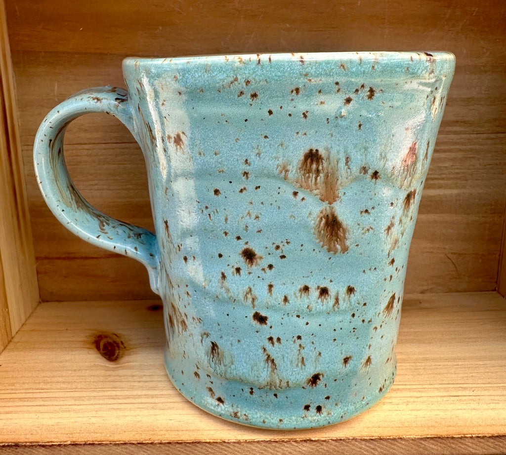 Rustic Turquoise Handmade Mug