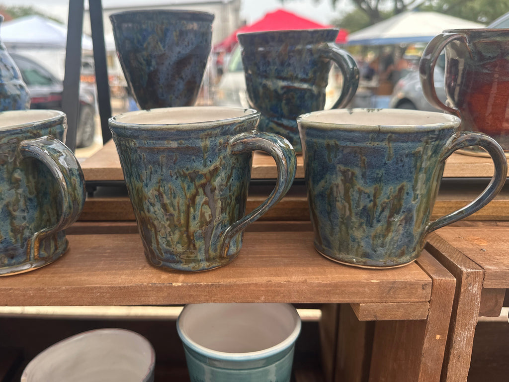 Blue Marbled Mug