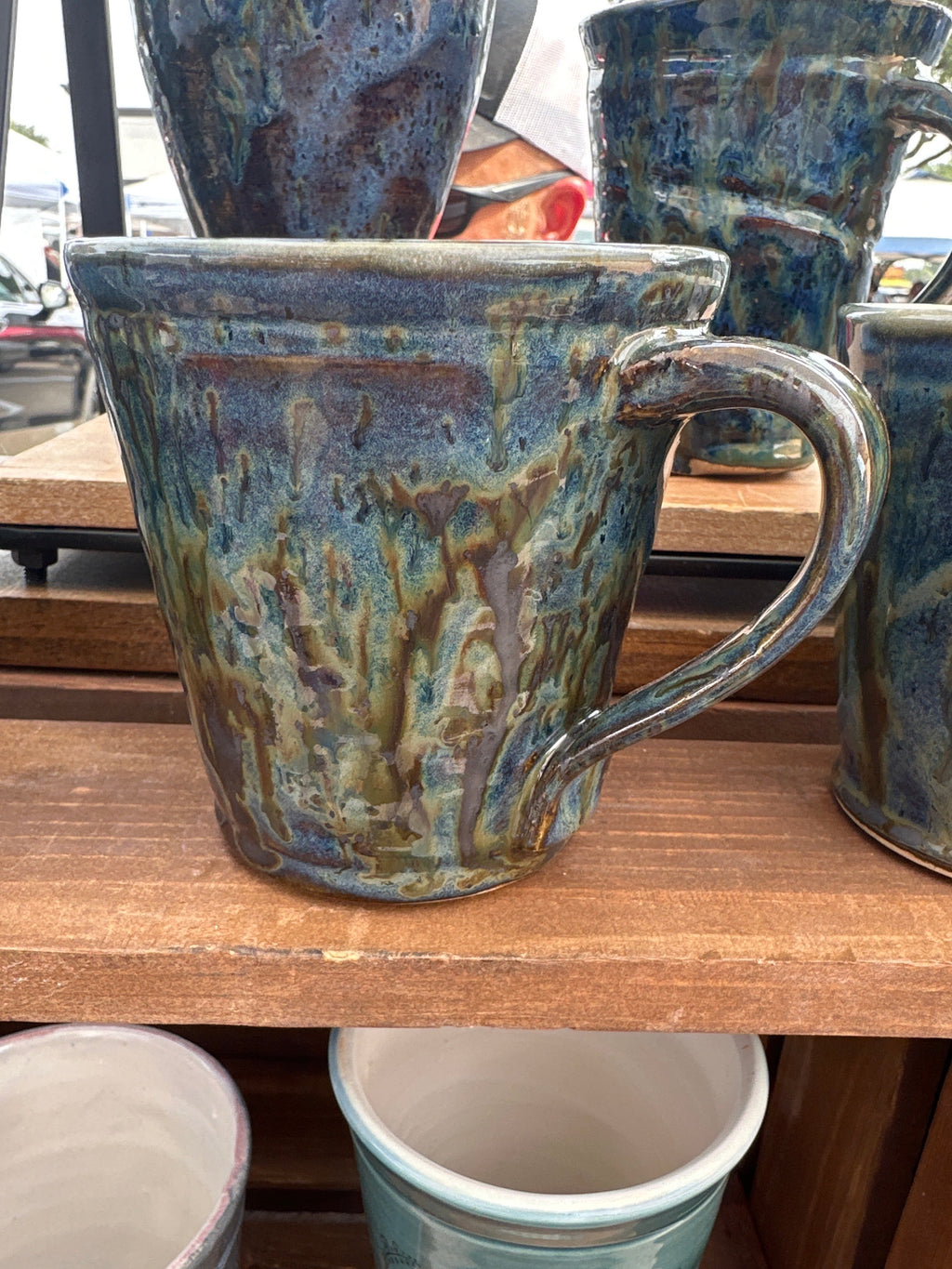 Blue Marbled Mug